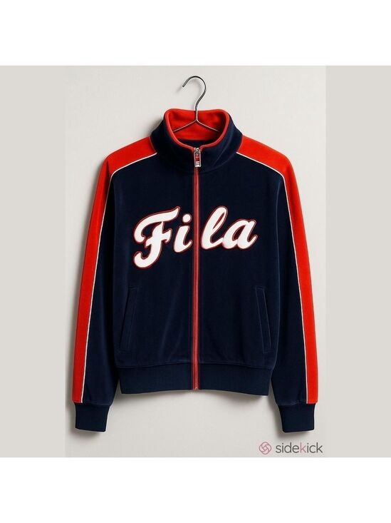 Fila Jackets & Blazers - Valery Track Jacket Velour 1X